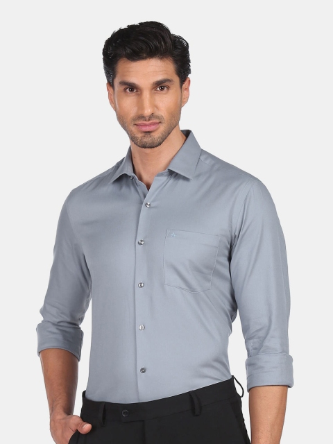

Arrow Men Grey Slim Fit Cotton Casual Shirt