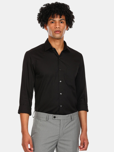 

Arrow Men Black Regular Fit Pure Cotton Formal Shirt