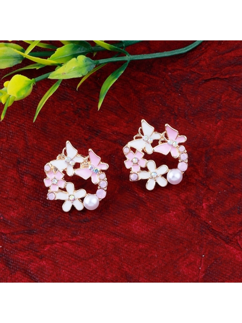 

Silver Shine Pink Contemporary Studs Earrings