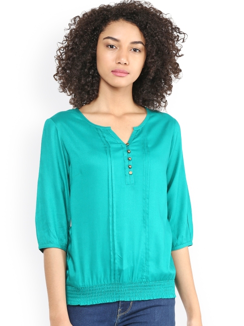 

Harpa Green Blouson Top