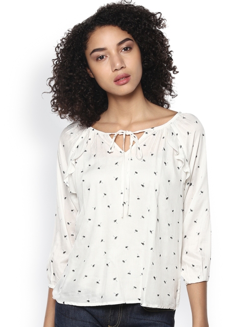 

Harpa White Printed Top