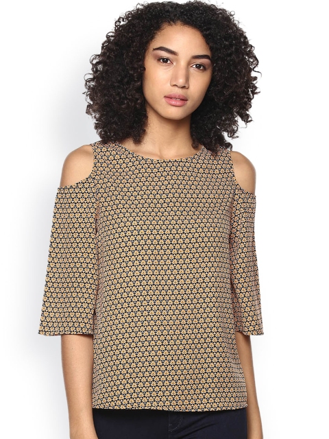 

Harpa Orange & Black Printed Top