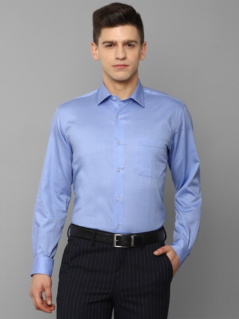 

Louis Philippe Men Blue Slim Fit Formal Shirt 100% Cotton