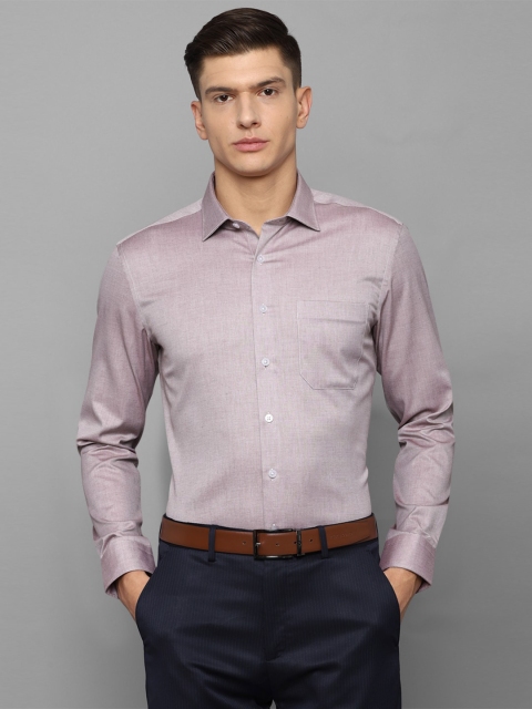 

Louis Philippe Men Mauve Slim Fit Solid 100% Cotton Formal Shirt