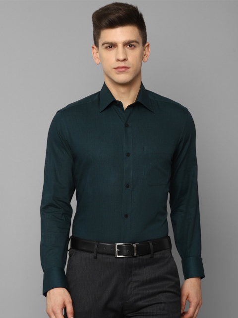 

Louis Philippe Men Green Pure Cotton Formal Shirt