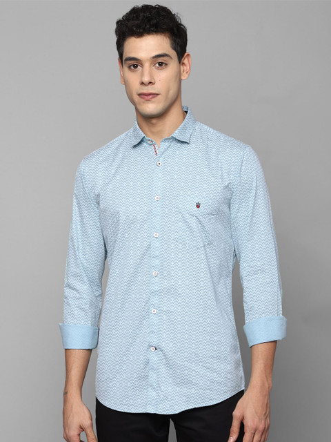 

Louis Philippe Sport Men Blue Slim Fit Printed Casual Shirt