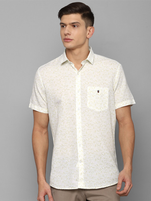 

Louis Philippe Sport Men Cream-Coloured Slim Fit Floral Printed Casual Shirt 74% Cotton
