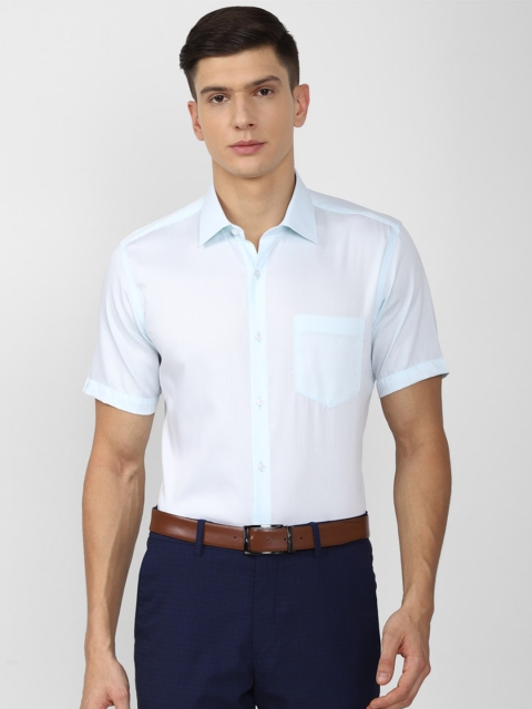 

Van Heusen Men Blue Formal Shirt 100% Cotton