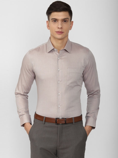 

Van Heusen Men Grey Slim Fit Formal Shirt 100% Cotton