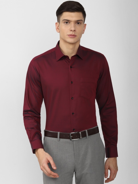 

Van Heusen Men Maroon Regular Fit Cotton Formal Shirt