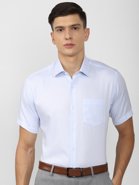 

Van Heusen Men Blue Pure Cotton Formal Shirt