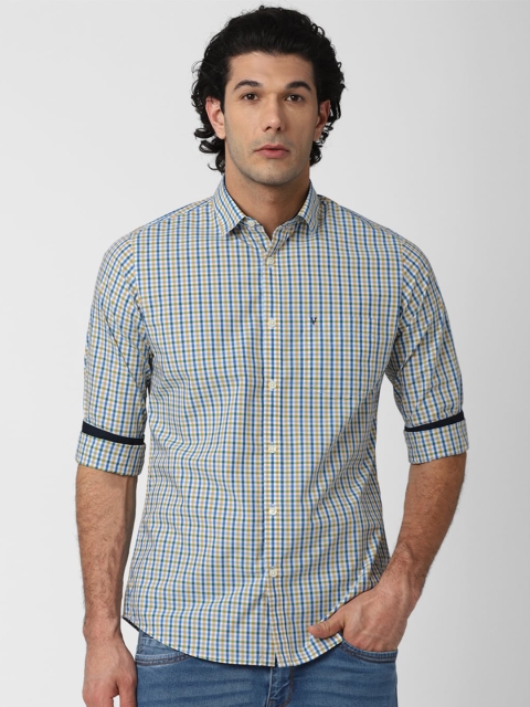 

Van Heusen Sport Men Blue Slim Fit Checked Casual Shirt