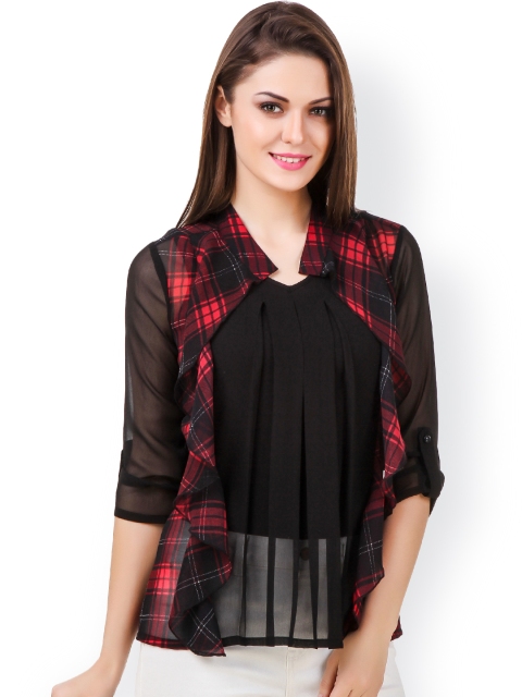 

Texco Black & Red Top