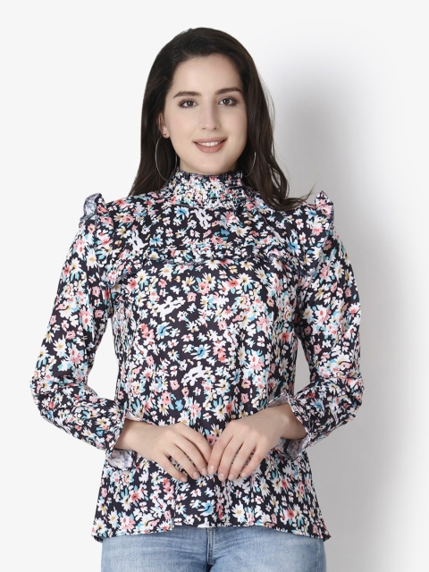 

GRECIILOOKS Multicoloured Floral Print Top, Multi
