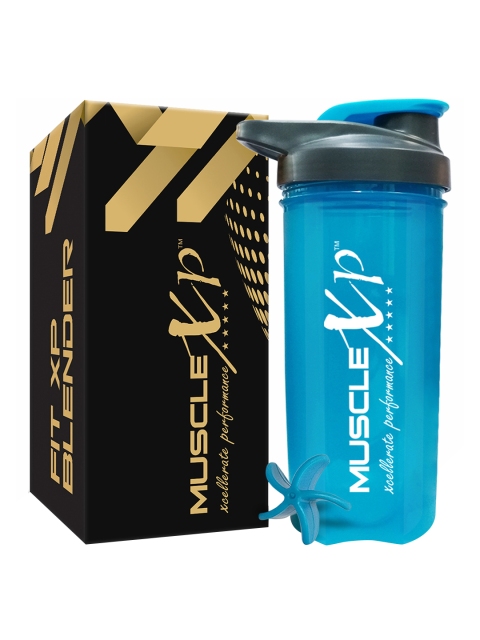 

MUSCLEXP Blue Printed Gym Shaker FIT XP Blender Leakproof 700 ml
