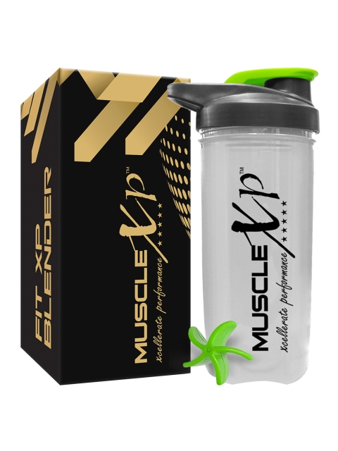 

MUSCLEXP Green FIT XP 100 % Leakproof Shaker With Blender 700 ml