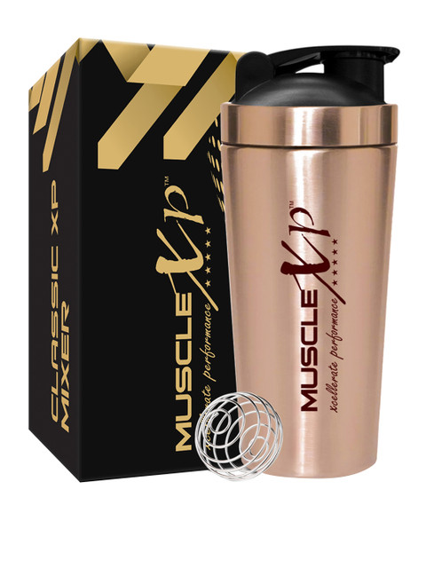 

MUSCLEXP Copper Gym Mixer Stainless Steel Shaker Blender 750 Ml