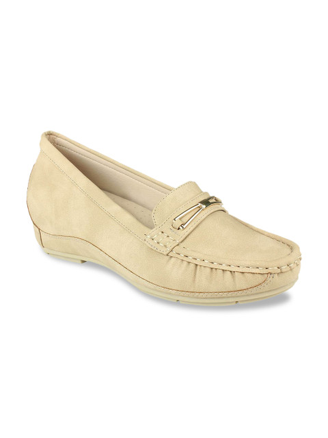 

Flat n Heels Women Khaki Suede Loafers