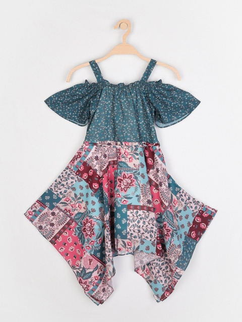 

Peppermint Teal Floral Dress