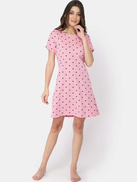 

Bell Paper Pink Printed Nightdress
