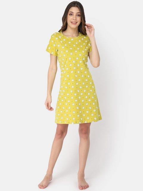 

Bell Paper Yellow Printed Nightdress