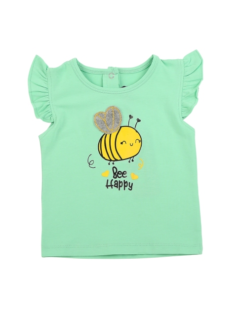 

Actuel Green Print Top