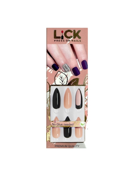 

LICK 28 Pcs Reusable Nail Extension, Nude