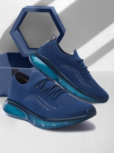

Crew STREET Men Blue Woven Design Sneakers