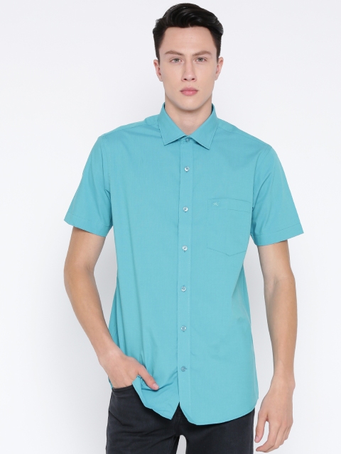 

Monte Carlo Men Blue Solid Casual Shirt