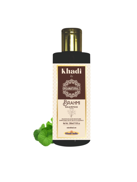 

ORGANATURALS Khadi Ayurvedic Brahmi Hair Shampoo - 200ml, Brown