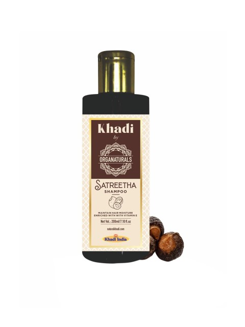 

ORGANATURALS Khadi Ayurvedic Satreetha Hair Shampoo - 200ml, Brown