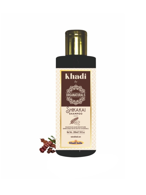 

ORGANATURALS Khadi Ayurvedic Shikakai Hair Shampoo - 200ml, Brown