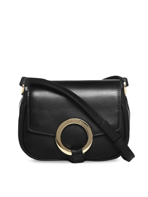 

Ted Baker Black Leather Structured Sling Bag
