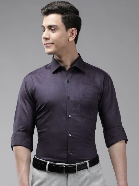

Arrow Men Blue Slim Fit Printed Pure Cotton Formal Shirt