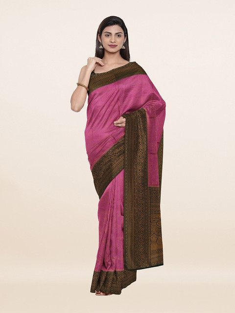 

Pothys Lavender & Gold-Toned Woven Design Art Silk Saree