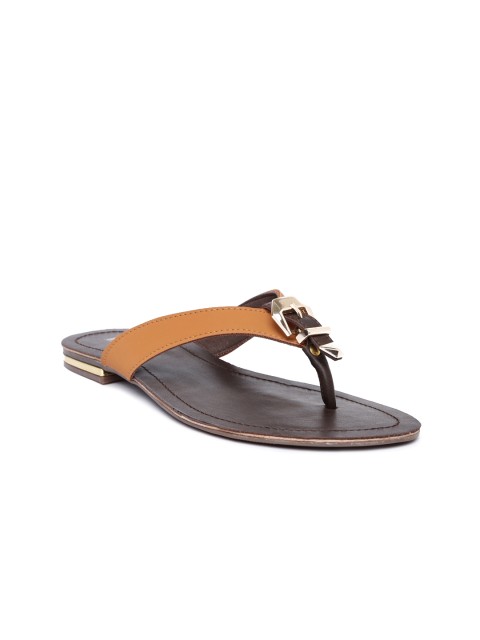 

Inc 5 Women Brown Solid Open Toe Flats