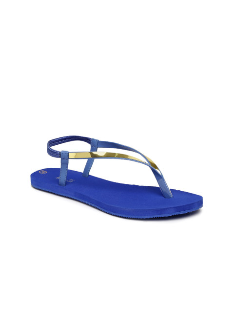 

Inc 5 Women Gold-Toned & Blue Flats