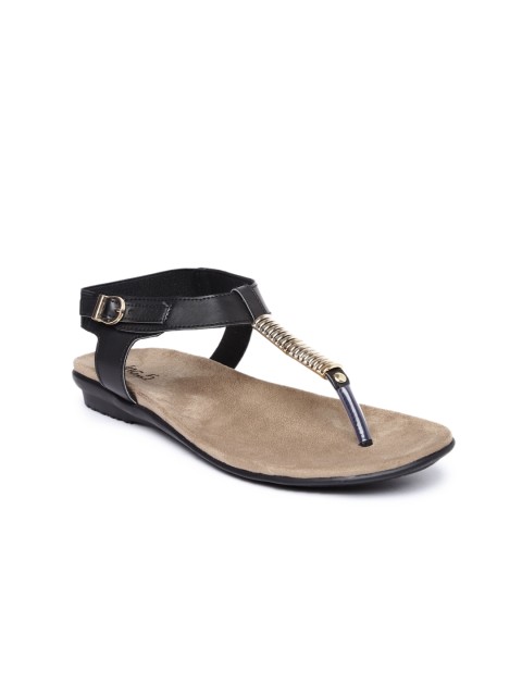 

Inc 5 Women Black Solid Open Toe Flats