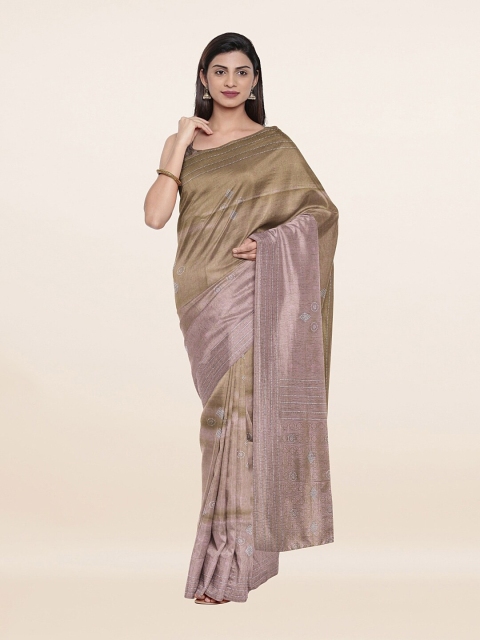 

Pothys Green Zari Pure Silk Saree