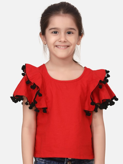 

Cutiekins Red Ruffles Top