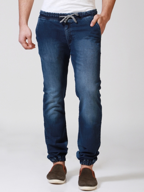 

Allen Solly Men Navy Blue Slim Fit Mid-Rise Clean Look Jogger Jeans