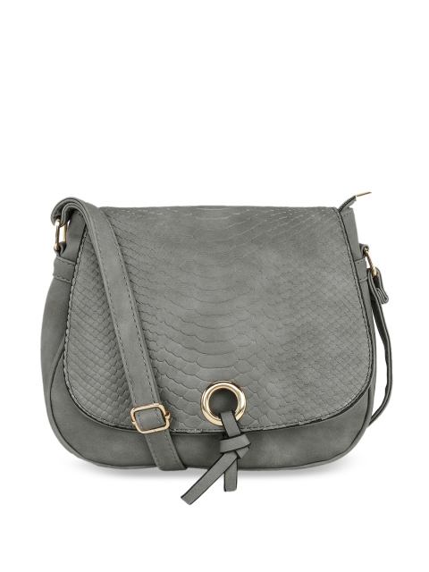 

KLEIO Grey PU Structured Sling Bag