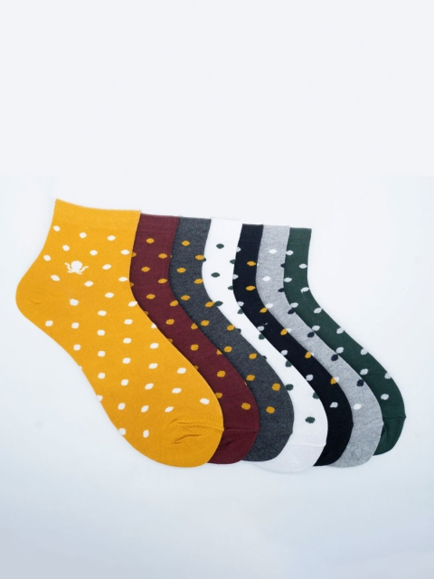 

Soxytoes Pack Of 7 Assorted Ankle-Length Cotton Socks