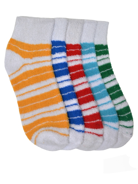 

MARC Men Set of 5 Striped Ankle-Length Socks, Multi