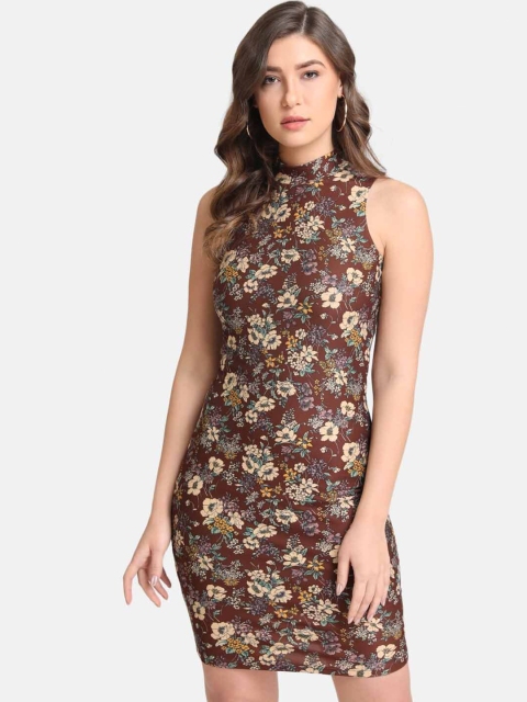 

Kazo Black Floral Bodycon Dress