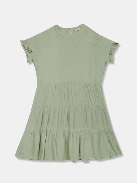 

Aeropostale Green A-Line Dress