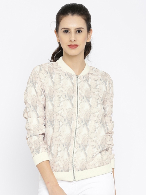 

Vero Moda Cream Printed Jacket