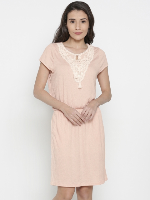 

Vero Moda Women Peach Solid Other Dress