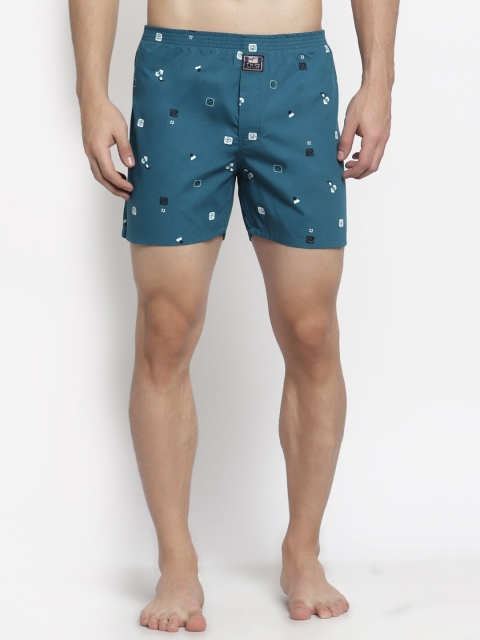 

TNG Men Blue Printed Pure Cotton Boxers BXN-TNG-SBLU