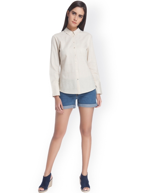 

Vero Moda Women Beige Casual Shirt